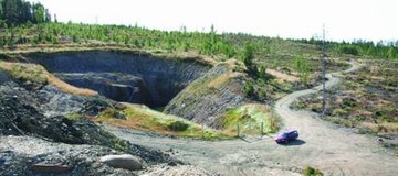 The birth of a new iron-mine, here we see the test-tunnel at Stora Sahavaara near Pajala. Photo: Odd Iglebaek