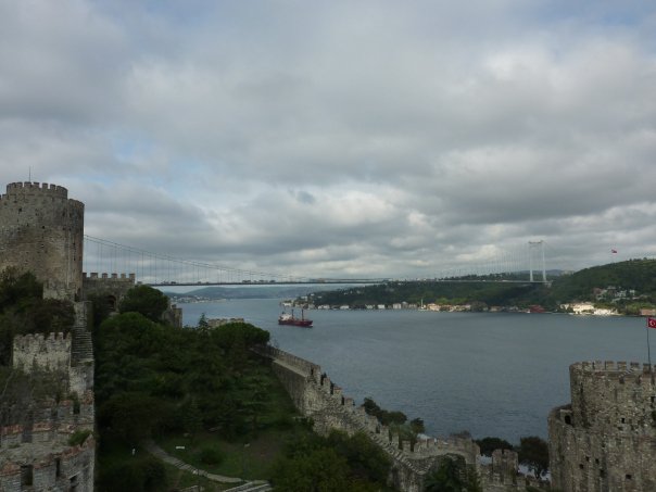 View of Bosporus Bridge from Rumeli Hisarı 