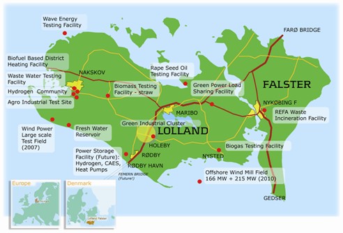 Map of Lolland Municipality
