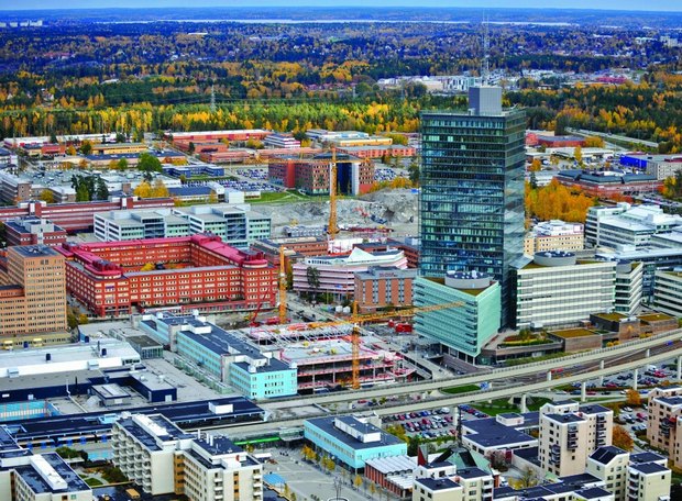Central Kista with the 29-storey high Science Tower. Photo: Bertil Eri / Photo: SCANPIX