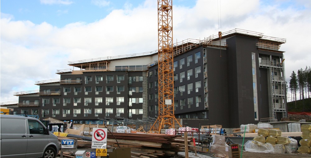 The latest hotel-development at Levi-Kittilä. Photo: Odd Iglebaek