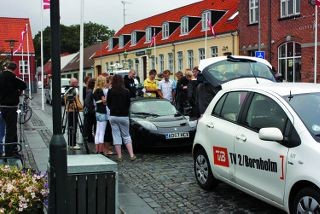 Modern electric vehicles at Bornholm. Photo www.oestkraft.dk
