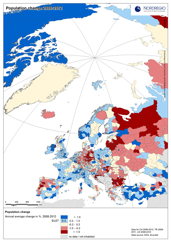sweden on map populaton dispersio